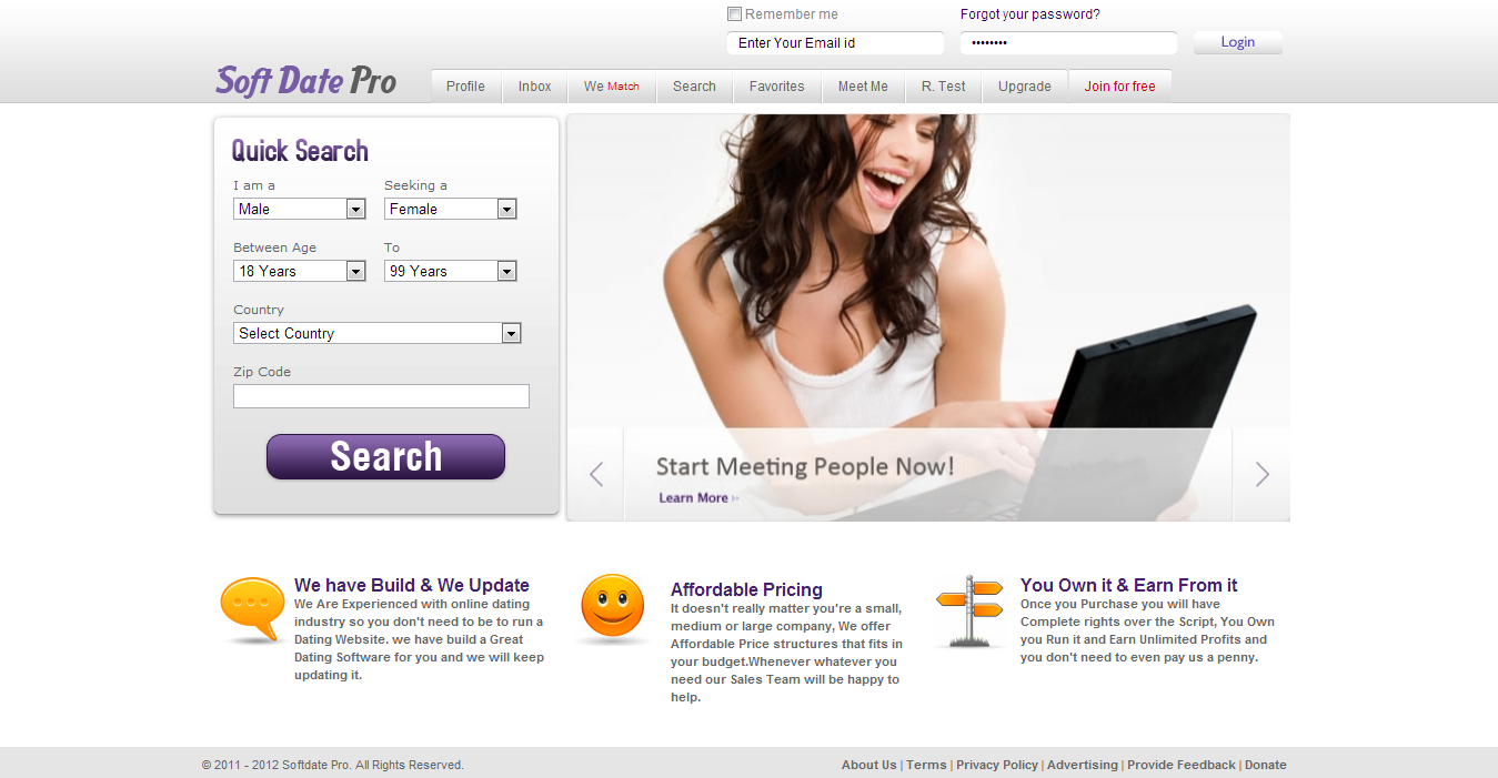 making your own dating site